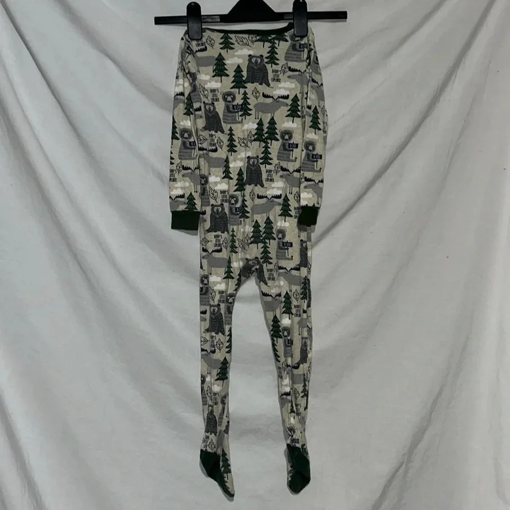 The Children's Place daddy's little explorer woodland footie outfit size 3T